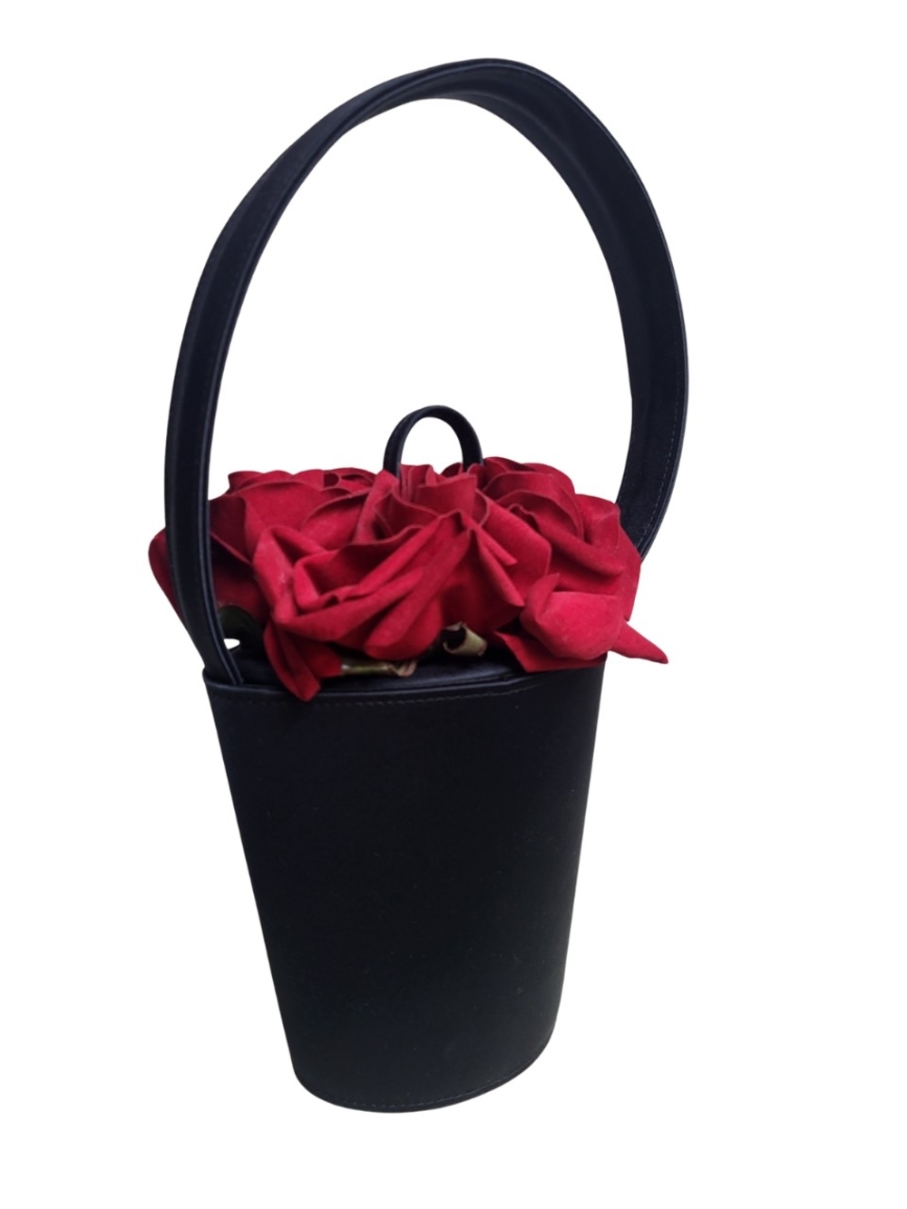Lulu Guinness Flower Pot Florist Basket Rose Bag - Vintage